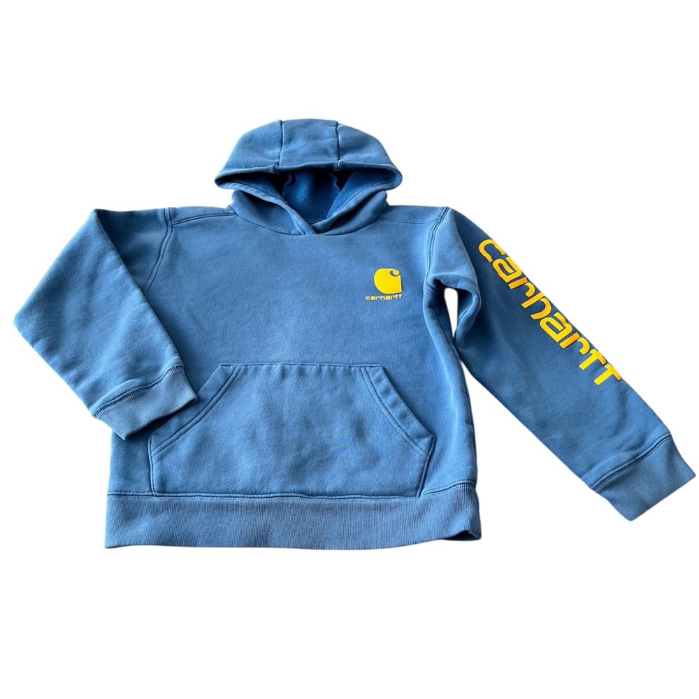 Carhartt Boy’s Blue/Yellow Hoodie - size 8-10